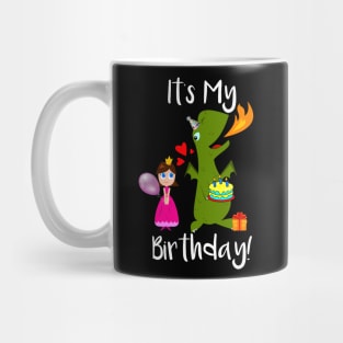 It's My Birthday Princess and Dragon Mug